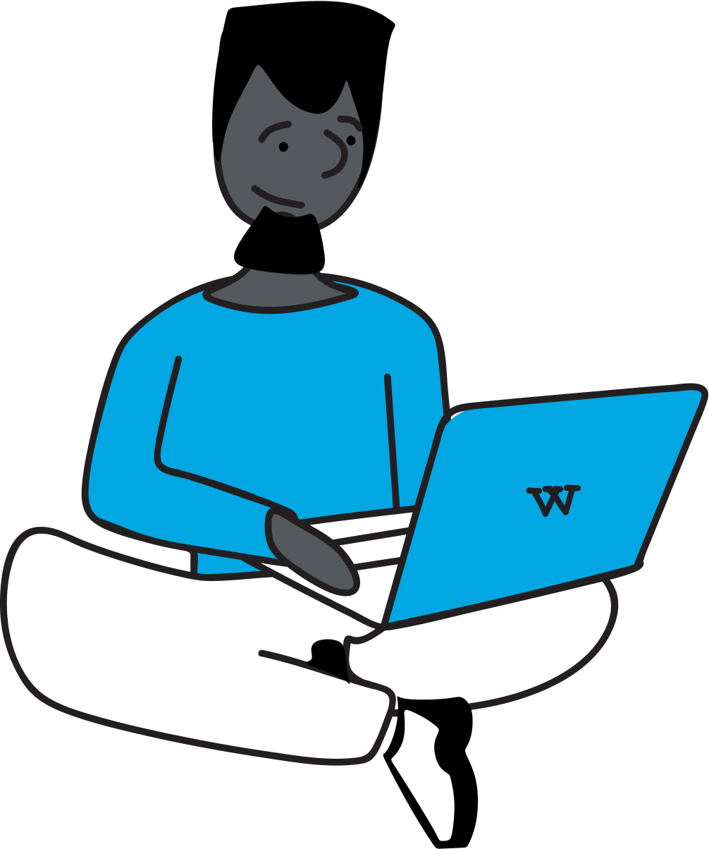 Person with Wikipedia laptop - RWiC